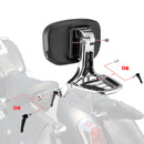 Harley Softail FLST FLSTC FLSTS FLSTSC Chrome Multi - Purpose Adjustable Backrest Kit - Mofun - 90302150
