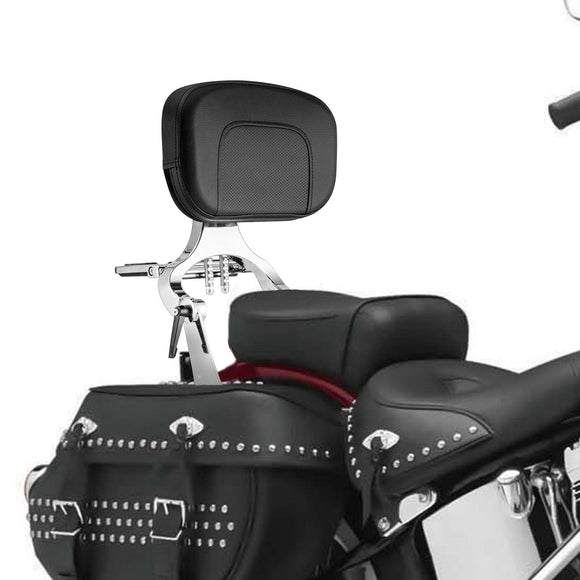 Harley Softail FLST FLSTC FLSTS FLSTSC Chrome Multi - Purpose Adjustable Backrest Kit - Mofun - 90302150
