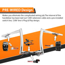 Harley Softail/Sportster/Touring Road King 12" Rise 1" Diameter Pre - wired Handlebar Horn Style Ape Bar - Mofun - 90101651