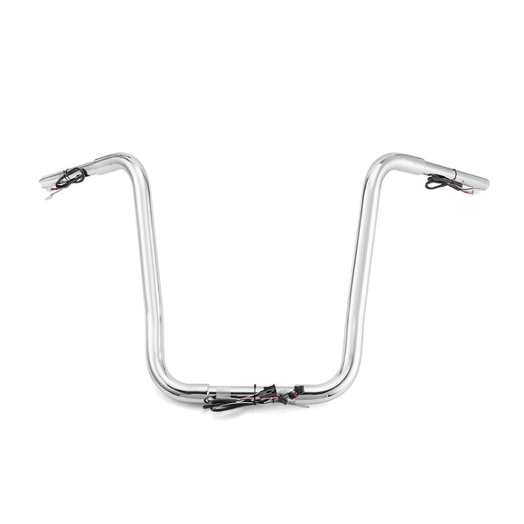 Harley Softail/Touring Road King/Dyna/Sportster Chrome 16" Pre - wired Gangster Ape Bar Handlebar - Mofun - 90101663