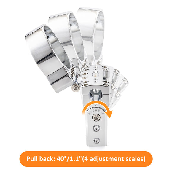 Harley Sportster 1200&883 Dyna Models Pull Back Adjustable 4" / 6" Handlebar Riser - Mofun - 90103015