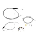 Harley Sportster XL883L / XL 1200N Non - ABS Extended Length Throttle and Idle Cable, Non - ABS Hydraulic Front Brake Line and Clutch Cable Kit (for 12" - 14" Handlebar) - Mofun - 90109274