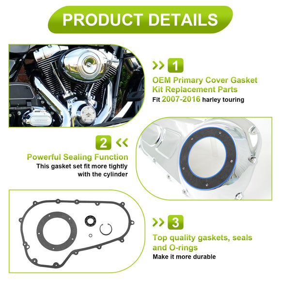 Harley Touring Electra Glide Ultra Classic Road Glide Road King Primary Cover Gasket Kit - Mofun - 90510002