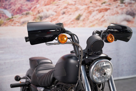 Harley Touring Softail Dyna Sportster Steel&ABS Plastic Club Style Handlebar Handguards - Mofun - 90113005
