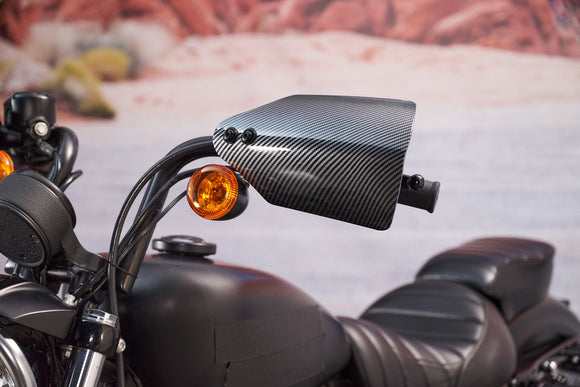 Harley Touring Softail Dyna Sportster Steel&ABS Plastic Club Style Handlebar Handguards - Mofun - 90113005