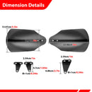 Harley Touring Softail Dyna Sportster Steel&ABS Plastic Club Style Handlebar Handguards - Mofun - 90113005