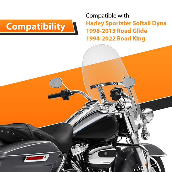 Harley Touring Sportster Softail Dyna Road King Road Glide 14" APE Hanger Bar - Sharp Handlebar - Mofun - 90101553