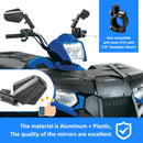 Honda Yamaha Kawasaki Suzuki Motorcycles Mirrors Rearview Side Mirror for 8mm/10mm Mounting Holes - Mofun - 90106033