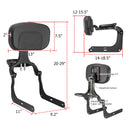 Indian Scout Sixty ABS Multi Purpose Adjustable Passenger Driver Backrest - Mofun - 90302142