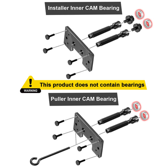 Inner Cam Camshaft Needle Bearing Installer & Puller Fit for 1999 - 2017 Harley Twin Cam - Mofun - 90901021