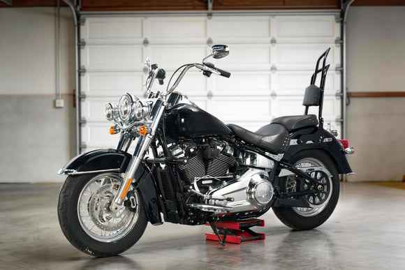 For 2018-2026 Harley Softail FLDE/FLHC/FLHCS/FLSL/FXBB/FXBBS/FXST Gloss Black Dual Sharp-Angle Sissy Bar