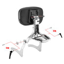 2006 - 2025 Kawasaki Vulcan 900 2000 Chrome Multi - Function Foldable Passenger Driver Backrest Sissy Bar - Mofun - 90302165