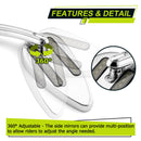 Motorcycle Rearview Mirrors for Most Harley Touring Sportster Dyna Softail Model - Mofun - 90106025