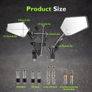 Multi - Angle Adjustable Motorcycle Mirrors with Phone Holder for Harley Davidson 1984 - later Models - Mofun - 90106035