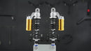For 1991-2017 Harley Dyna & 1988-2022 Harley Sportster Models 12" Remote Reservoir Piggyback Rear Shocks-3