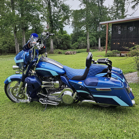 Quick Release Multi - Purpose Adjustable Driver/Passenger Backrest for 2009 - 2026 Harley Touring Models - Mofun - 90302182