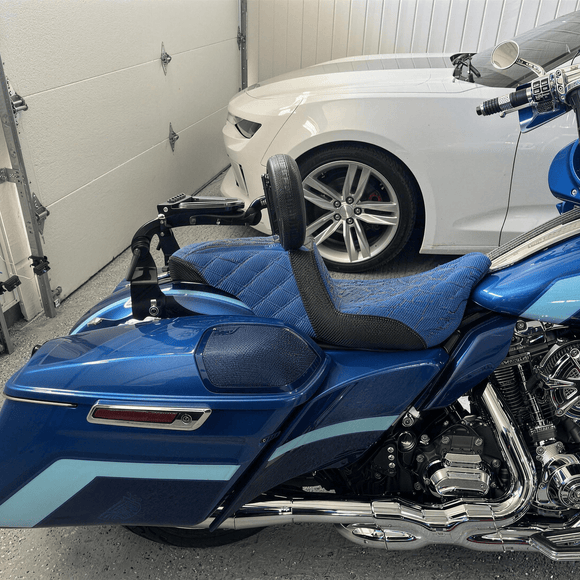 Quick Release Multi - Purpose Adjustable Driver/Passenger Backrest for 2009 - 2026 Harley Touring Models - Mofun - 90302182
