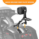 Quick Release Multi - Purpose Adjustable Driver/Passenger Backrest for 2009 - 2026 Harley Touring Models - Mofun - 90302182