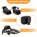 Quick Release Multi - Purpose Adjustable Driver/Passenger Backrest for 2009 - 2026 Harley Touring Models - Mofun - 90302182