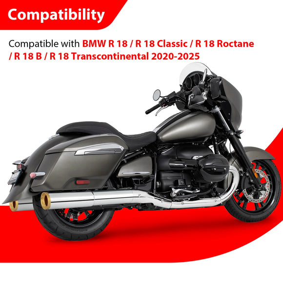 Rear SaddleBag Guards Crash Bar for 2020 - 2025 BMW R18 / R 18 Classic / R 18 Roctane / R 18 B / R 18 Transcontinental - Mofun - 90202030