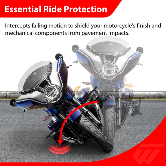 Rear SaddleBag Guards Crash Bar for 2020 - 2025 BMW R18 / R 18 Classic / R 18 Roctane / R 18 B / R 18 Transcontinental - Mofun - 90202030