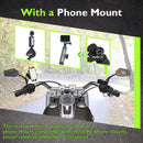 Rearview Mirrors with Phone Holder for Motorcycle 1984 - later Harley Davidson Models - Mofun - 90106035