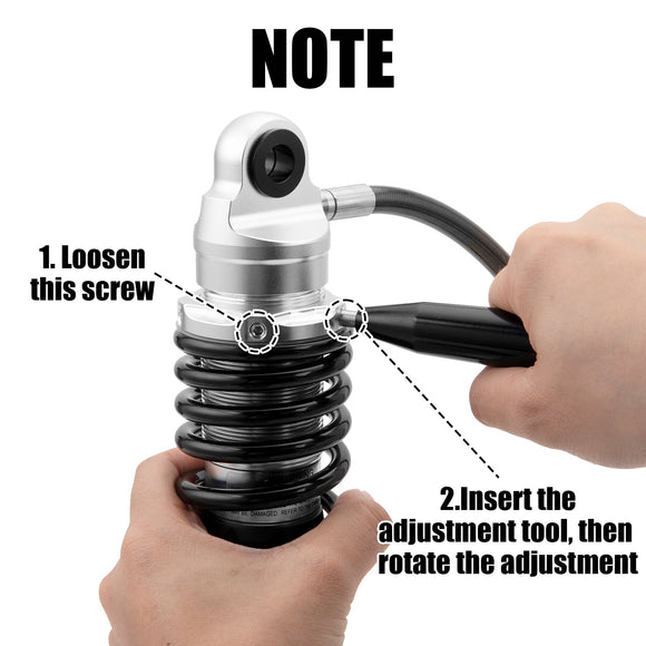 Remote Reservoir Rear Suspension Shocks, Rear Piggyback Shocks for 2014 - 2025 Harley Davidson Touring Models - Mofun - 90105033