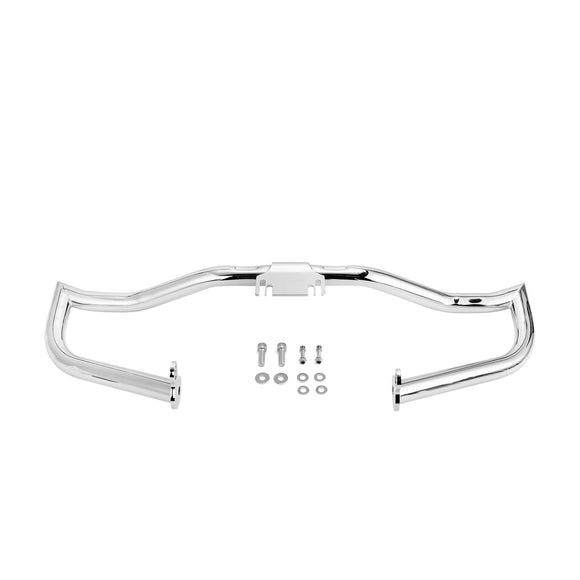 Sharp Angle Front Engine Guard Crash Bar Highway Bar for 2009 - 2025 Harley Touring without Lower Fairing - Mofun - 90201075+90201075P01
