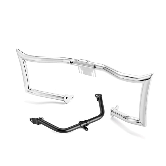 Sharp Chopped Front Engine Guard Crash Bar&Fairing Support Brackets for Harley Touring Road Glide 2015 - 2023 without Lower Fairing - Mofun - 90201078