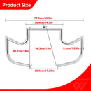 Sharp Front Engine Guard Crash Bar Highway Bar for 2009 - 2023 Harley Touring and Trike Models without Lower Fairing - Mofun - 90201124