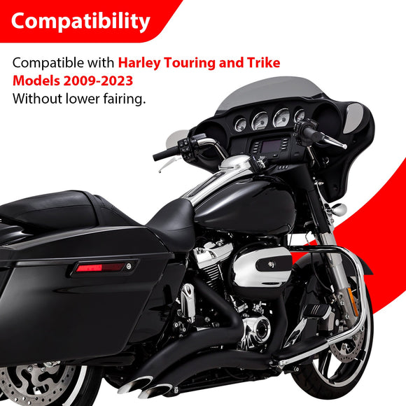 Sharp Front Engine Guard Crash Bar Highway Bar for 2009 - 2023 Harley Touring and Trike Models without Lower Fairing - Mofun - 90201124