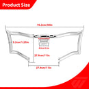 Sharp Front Engine Guard Crash Bar Highway Bar for 2009 - 2023 Harley Touring without Lower Fairing - Mofun - 90201074