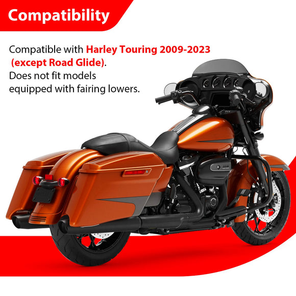 Sharp Front Engine Guard Crash Bar Highway Bar for 2009 - 2023 Harley Touring without Lower Fairing - Mofun - 90201074