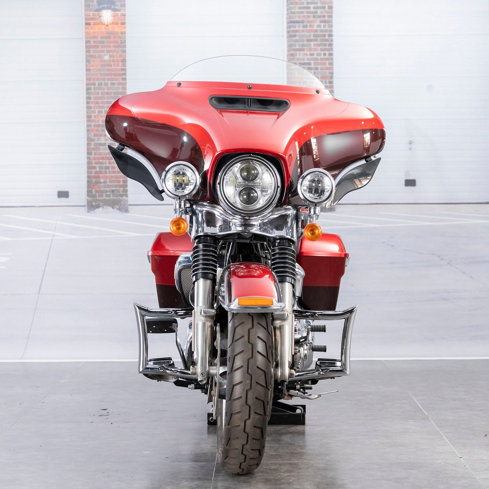 Sharp Front Engine Guard Crash Bar Highway Bar for 2009 - 2023 Harley Touring without Lower Fairing - Mofun - 90201074