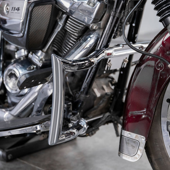 Sharp Front Engine Guard Crash Bar Highway Bar for 2009 - 2023 Harley Touring without Lower Fairing - Mofun - 90201074