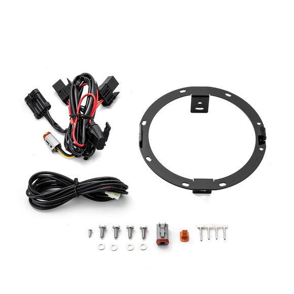 Steel Headlights Bracket & Harness for Harley Street Glide/Road King 2014 - 2023 with Baja LP6 Light - Mofun - 90602005