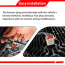 Steel Headlights Bracket & Harness for Harley Street Glide/Road King 2014 - 2023 with Baja LP6 Light - Mofun - 90602005