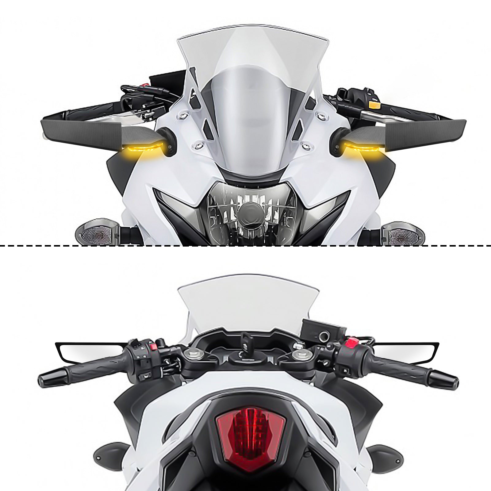 Suzuki GSXR 600 Honda CBR1000RR Kawasaki Ninja250 Universal Racing Wing Rearview Mirror - Mofun - 90106034