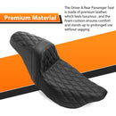 Two Up Driver&Passenger Seat 2 - Up Seat for 2008 - 2023 Harley Touring Models | Black Double Stitching - Mofun - 90304008