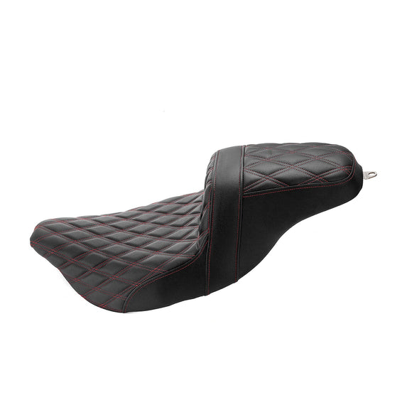 Two Up Driver&Passenger Seat 2 - Up Seat for 2008 - 2023 Harley Touring Models | Red Double Stitching - Mofun - 90304009