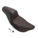 Two Up Driver&Passenger Seat 2 - Up Seat for 2008 - 2023 Harley Touring Models | Red Double Stitching - Mofun - 90304009