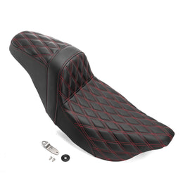 Two Up Driver&Passenger Seat 2 - Up Seat for 2008 - 2023 Harley Touring Models | Red Double Stitching - Mofun - 90304009