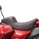Two Up Driver&Passenger Seat 2 - Up Seat for 2008 - 2023 Harley Touring Models | Red Double Stitching - Mofun - 90304009