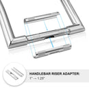 1" - 1.25" Bar Riser Adapter Brackets For Harley - Davidson 1" Handlebar Clamp - Mofun - 90120004