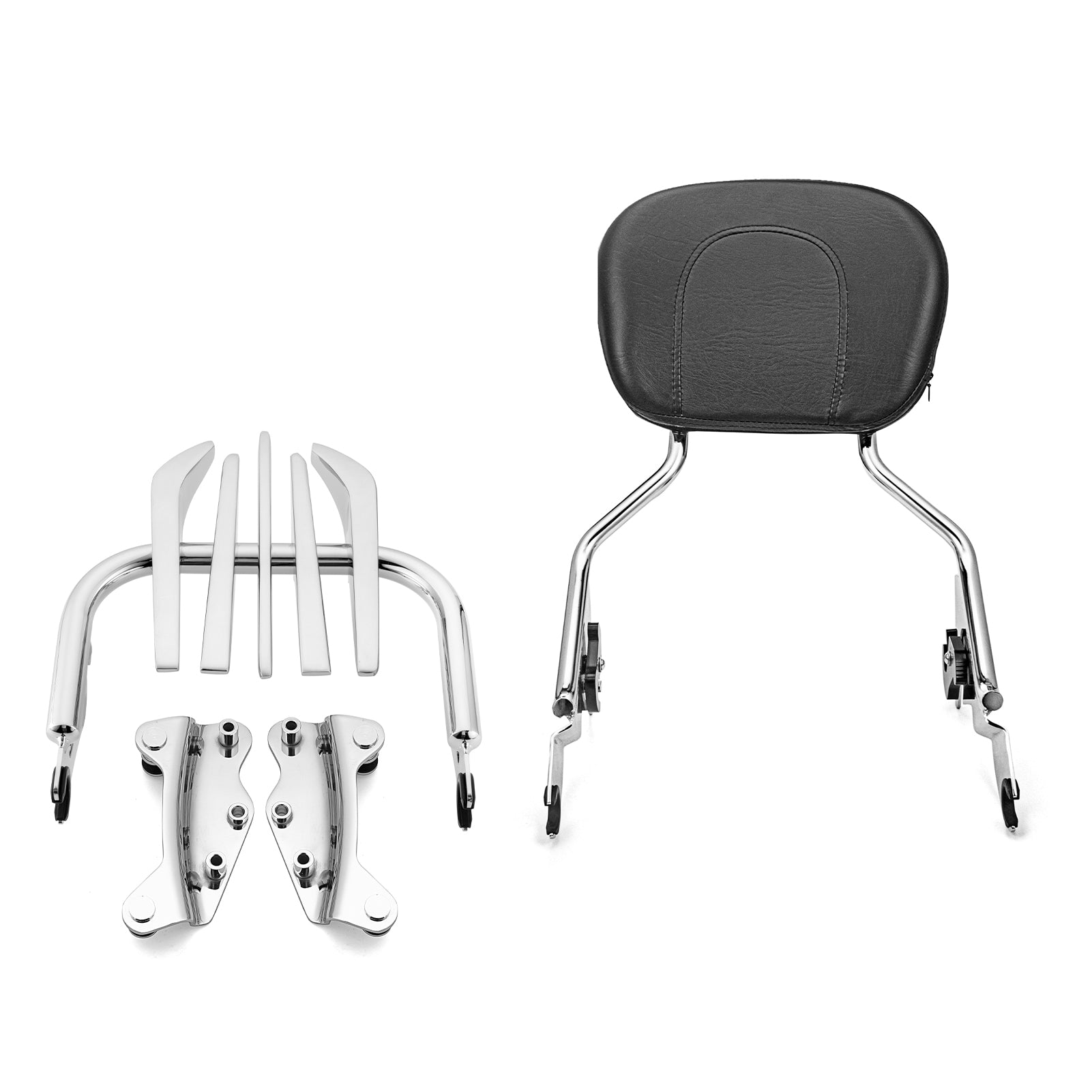 2009-2013 Harley Touring FLHR FLHRC FLHT FLHX FLTR Passenger Backrest Sissy Bar&Luggage Rack&Docking Kit