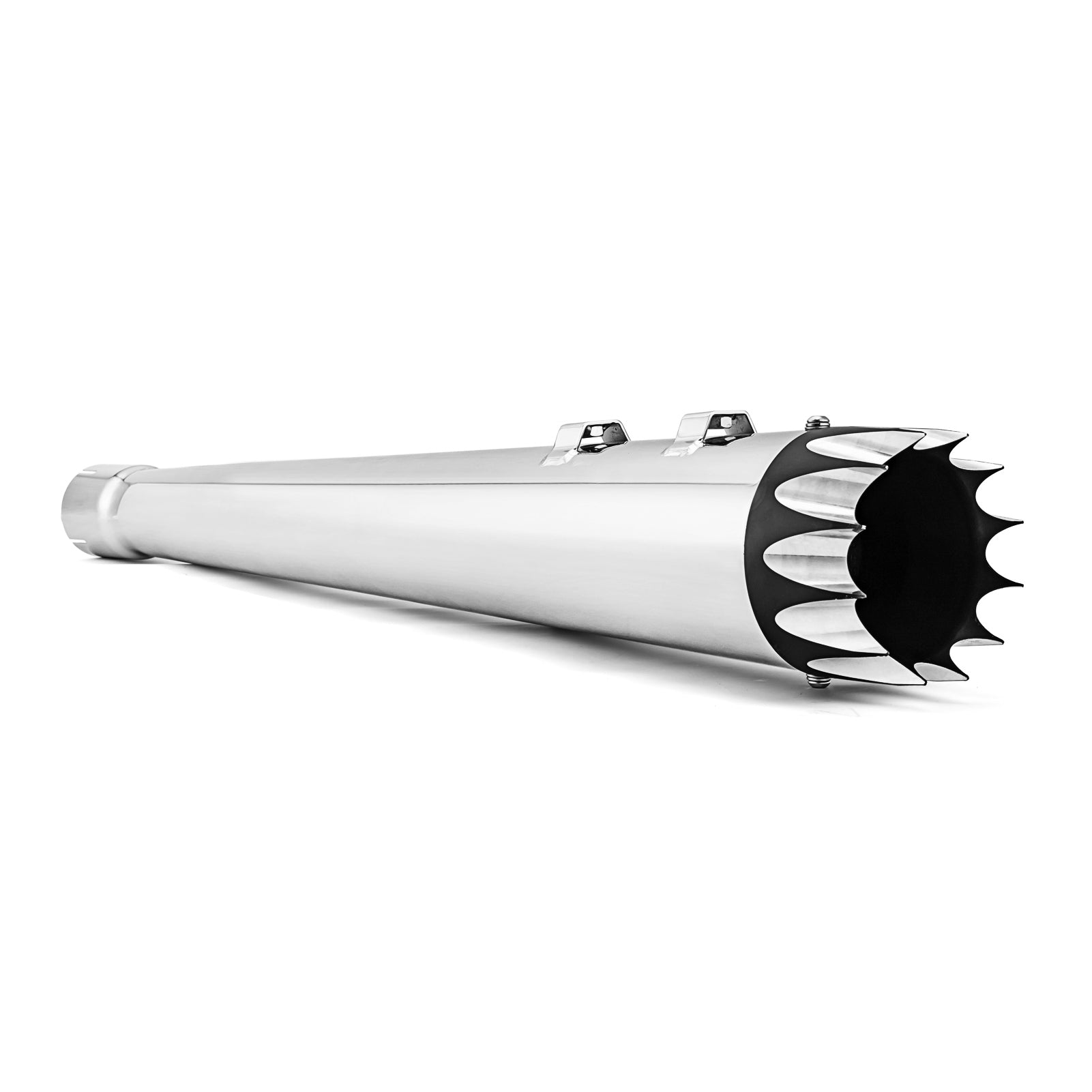 Chrome 4.5" Megaphone style Slip-On Mufflers Exhaust, Exhaust Pipes For 2017-up for Harley Touring