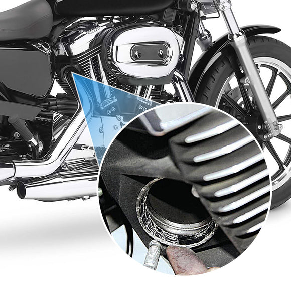 1984 - 2024 Harley Touring Sportster Dyna Softail Pair Flat Style Exhaust Gaskets - Mofun - HD059 - A