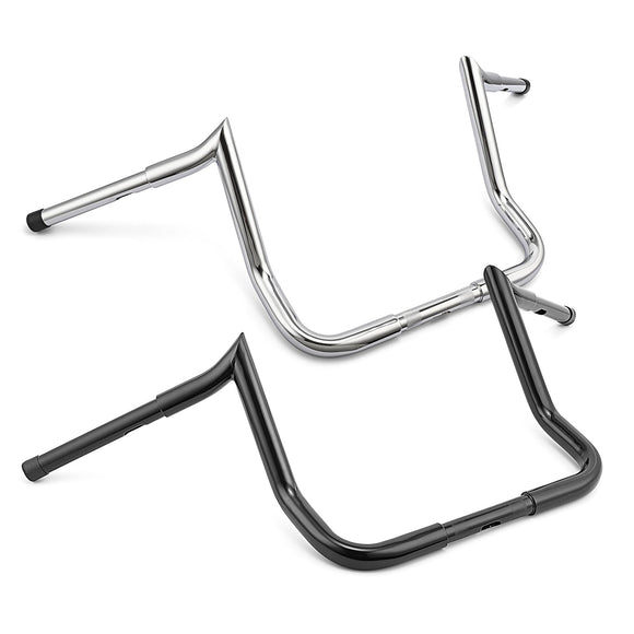 1986 - 2023 Harley Street Glide Electra Glide Steel 1" Clamp 12" Rise e Hangers Handlebar - Mofun - HD046 - E