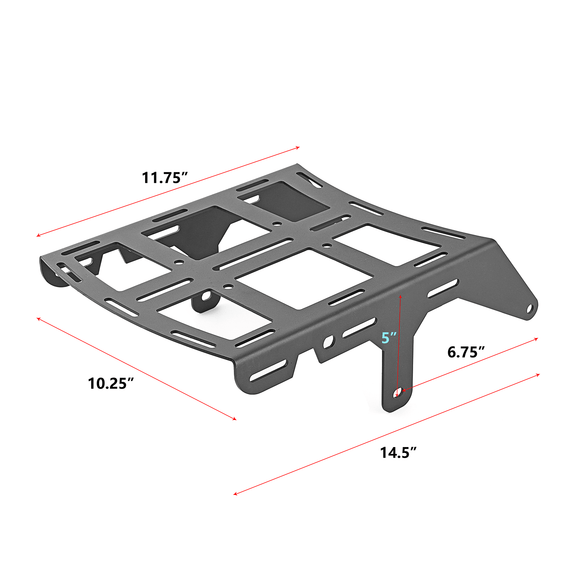 1990 - 2025 Suzuki DR650 DR650SE DR650S Steel Rack Rear Cargo Luggage Rack - Mofun - ZT254 - A