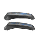 1993 - 2013 Harley Touring Blue Flame Microfiber Leather Saddlebag Lid Covers - Mofun - 90209010
